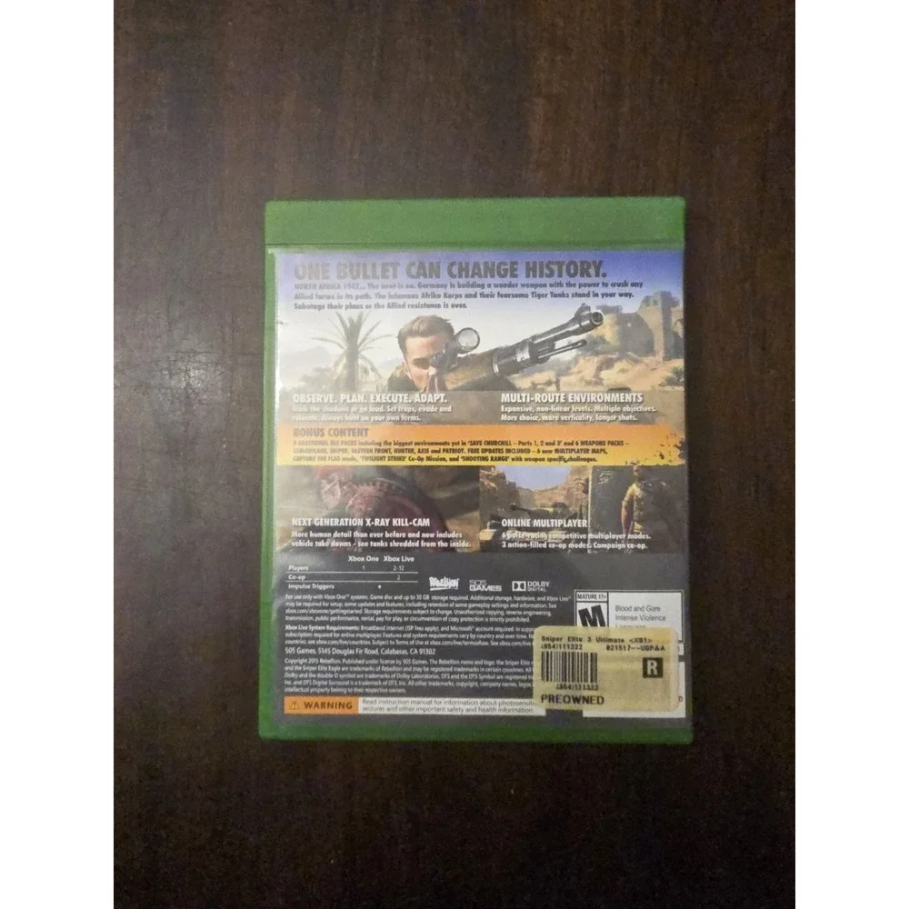 Sniper‎ Elite III [ Ultimate Edition ] (XBOX ONE) USED